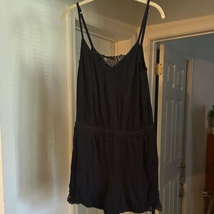 Soma Black Lace Detail Romper Garment Size medium